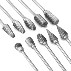 Venta al por mayor de rebabas rotativas de carburo Serie-B YG8 |   Herramientas de desbarbado de molienda de metal de doble corte de 3-25 mm