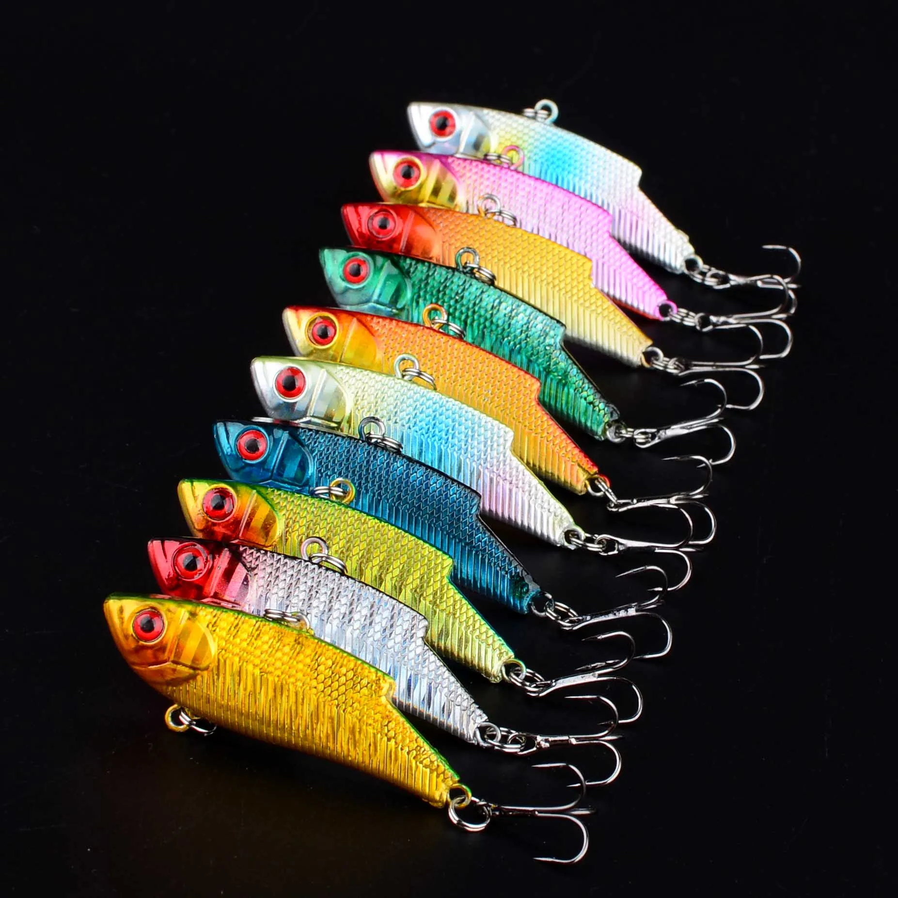 1 señuelo de pesca de invierno VIB cebo duro Crankbait Wobbler Artificial Peche Salmo para señuelo de pesca - imagen 5