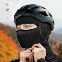 Máscara de montar cálida a prueba de viento protección del cuello cubierta facial cálida transpirable tapa vacía Color sólido máscara de cara de ciclista al aire libre