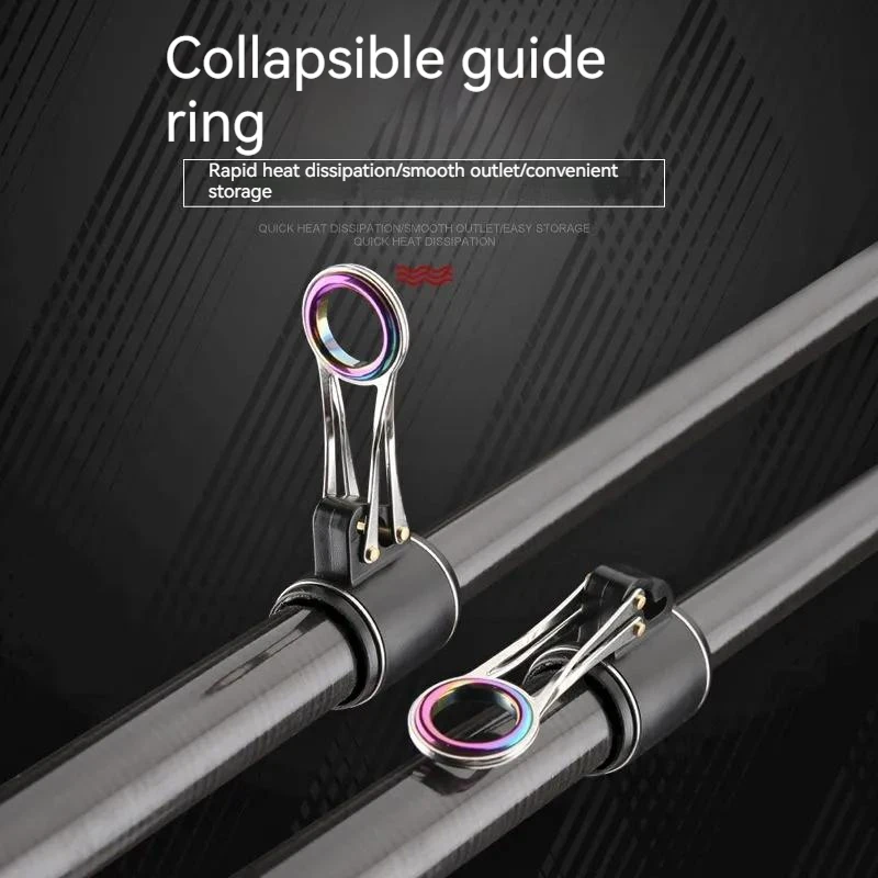 Caña de pescar giratoria telescópica de carbono, accesorio de alimentación giratorio, cebo fundido, 4,5/4,2/3,9/3,6/2,7 M, 50-2,1G - imagen 2