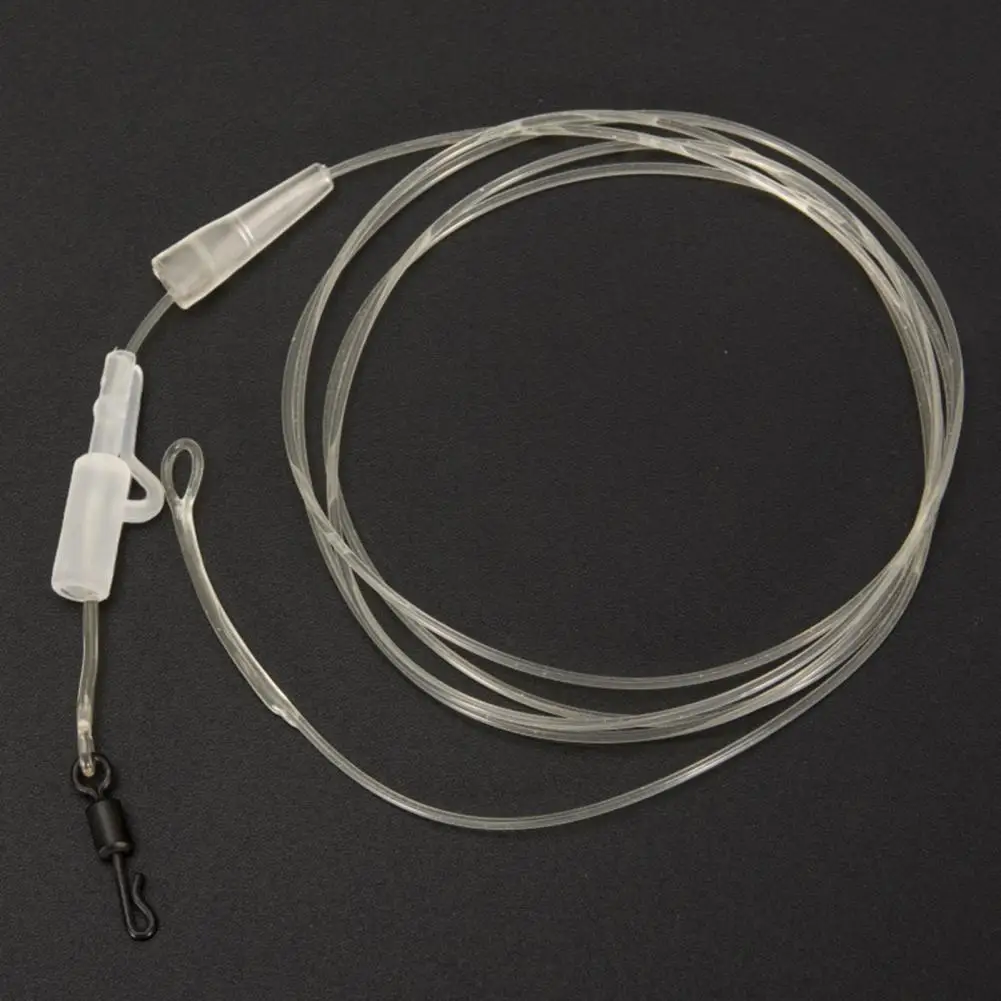 Leader de pesca de carpa de 100cm y 45LB, línea líder de tampón transparente, línea de mosca flotante, línea líder de fluorocarbono, suministros de herramientas de pesca - imagen 2