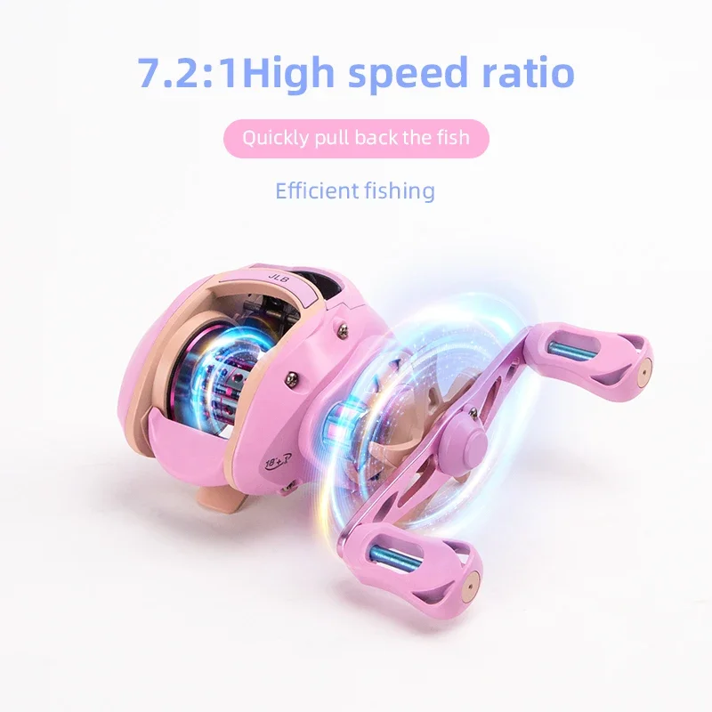 Topline Tackle carrete de Baitcasting 18 + 1 carrete de fundición Powder de doncella 7,2: 1 relación de engranaje carrete de Pesca de cebo falso con Pesca estándar - imagen 4