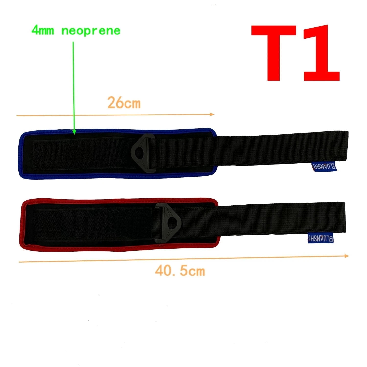 Correas de tobillo ajustables con anillo en D para gimnasio, máquina de Cable con correa para el pie, ejercicios de glúteos para muslos, accesorios acolchados para tobillos - imagen 3