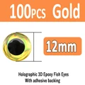 12mm gold 100pcs