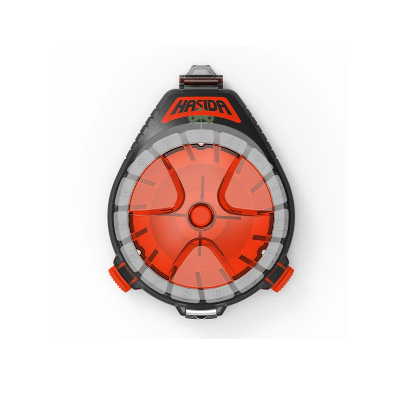 Caja de sublínea HISTAR, portátil, colgante, ABS importado, naranja/azul, opciones de colores con hoja, hebilla estirable, caja de aparejos de pesca - imagen 2