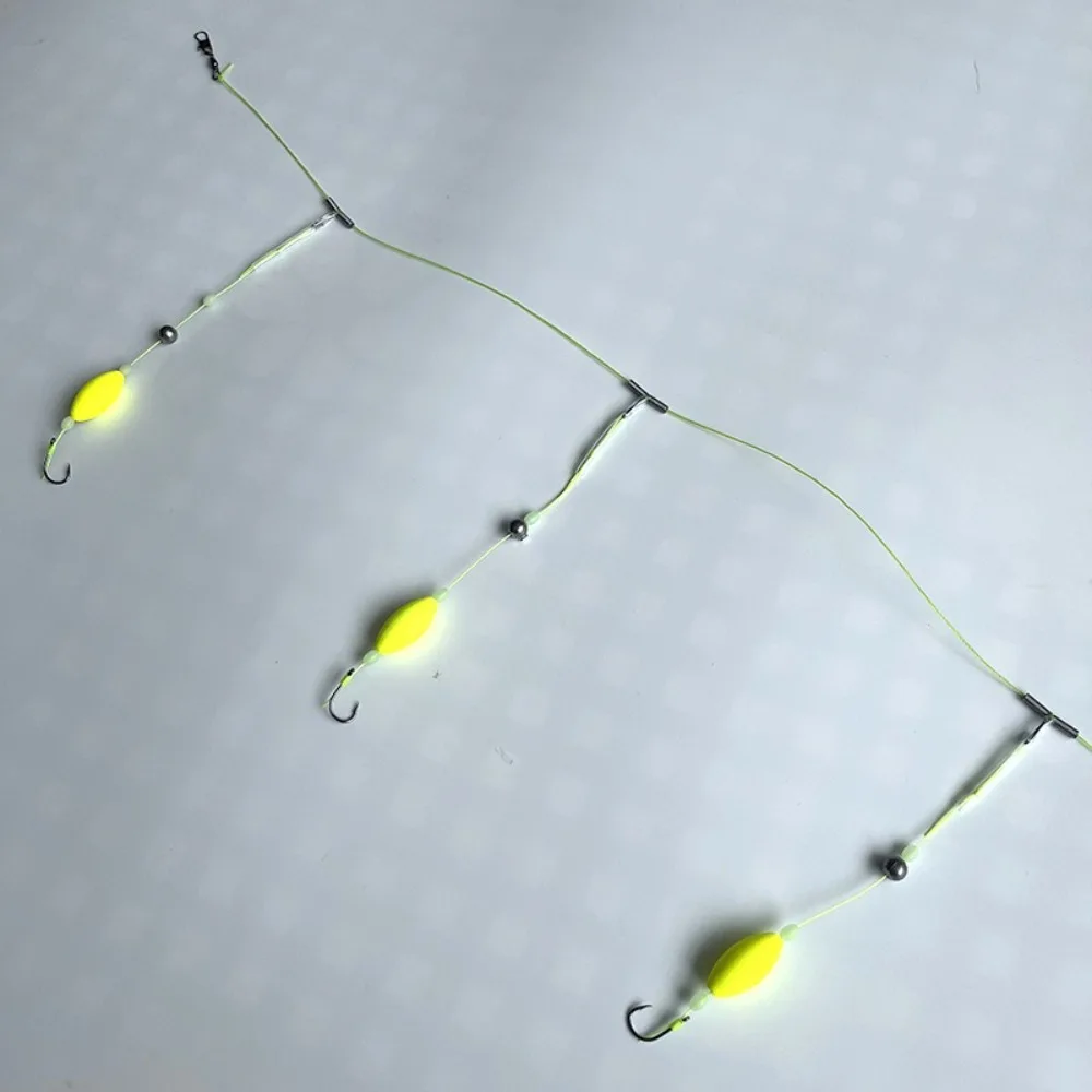 Tres anzuelos de pesca para el cabello, gancho de suspensión, volteo automático, anzuelo de pesca de carpa, antideslizante, listo para usar en la parte inferior, aparejos de pesca de carpa - imagen 2