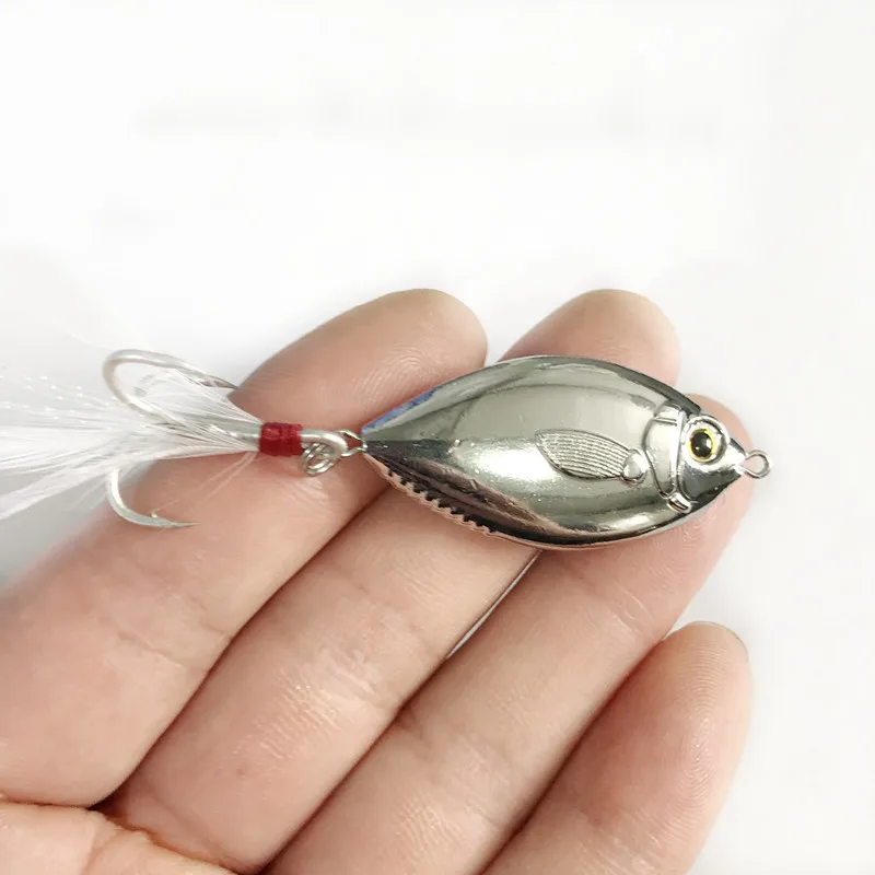 Señuelo de pesca con forma de pez, plantillas de 15g, 20g, 30g, Jigbait fundido a tierra, señuelos artificiales, pececillo, VIB, lubina, cebo duro mandarín - imagen 2
