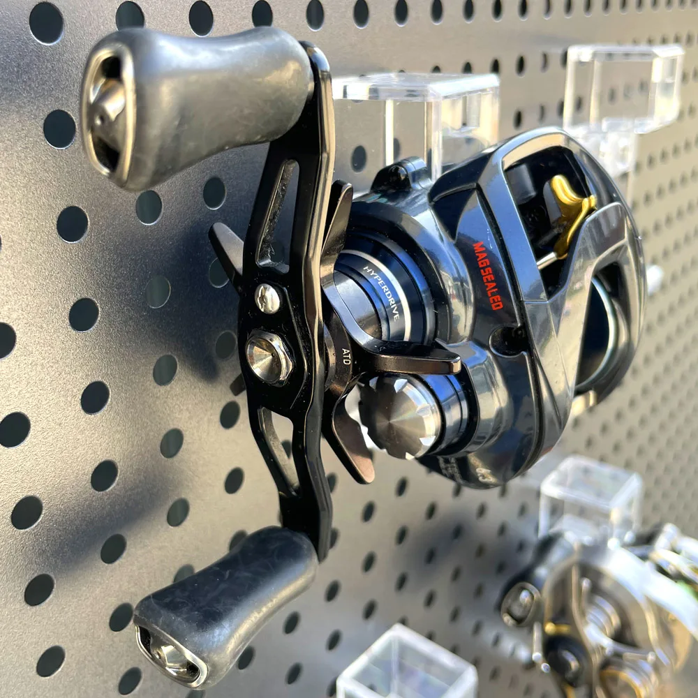 Soporte mural para carrete de pesca en tablero perforado ajustable - imagen 3