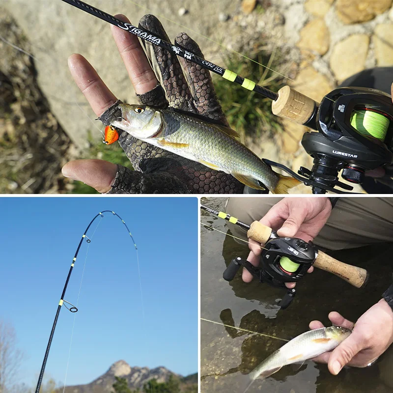 Lurestar-caña de pescar ultraligera de acción Extra rápida, aparejos de pesca de fibra de carbono BFS, área de trucha UL, 1,43-1,8 m - imagen 4