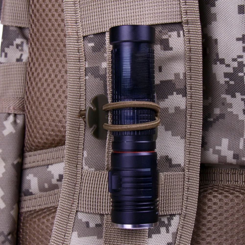 Mosquetón táctico de nailon con hebilla Molle, gancho para colgar bolsas de Camping, abrazadera de cuerda elástica, EDC, 5 piezas - imagen 5