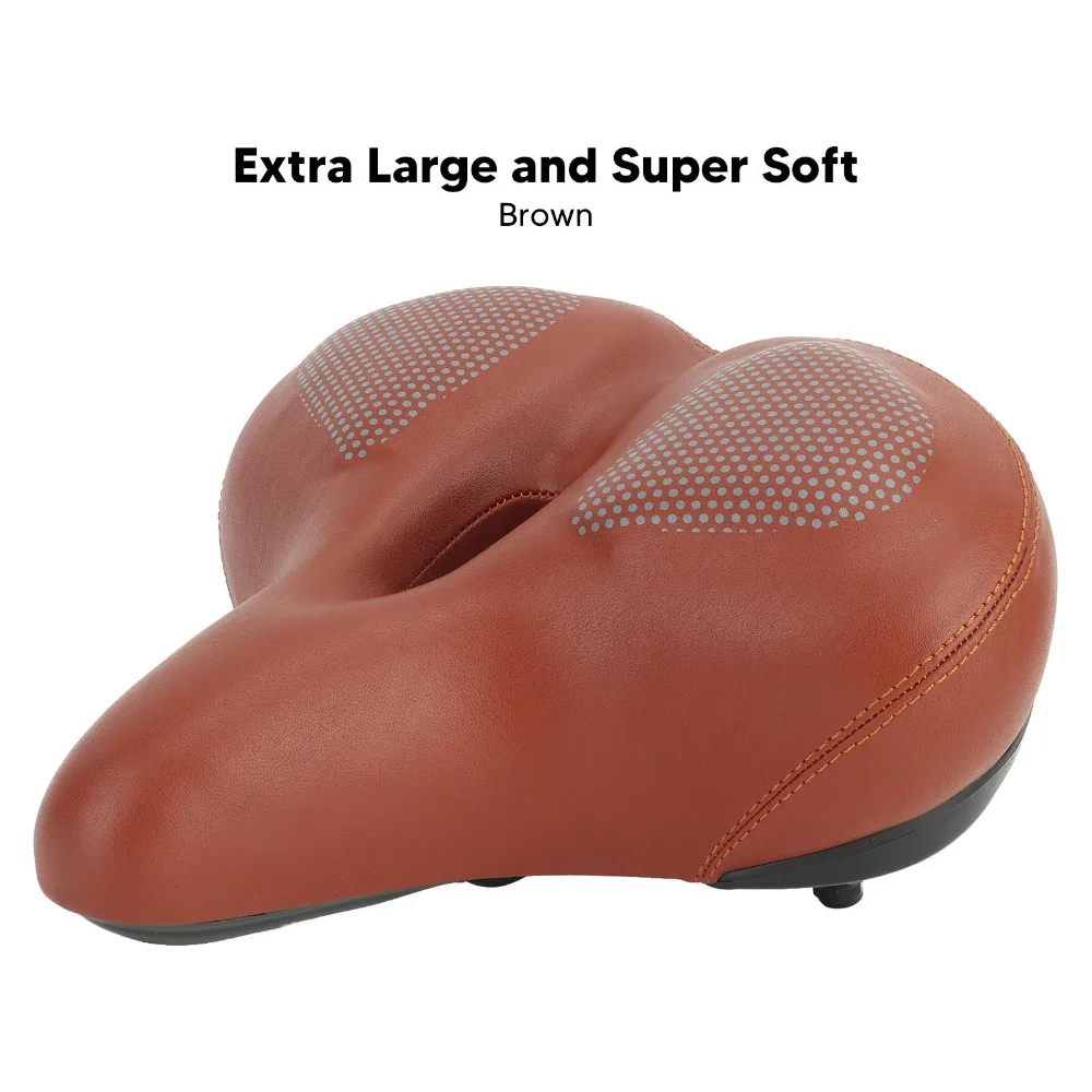 Asiento de bicicleta en cuero PU impermeable y transpirable - imagen 2