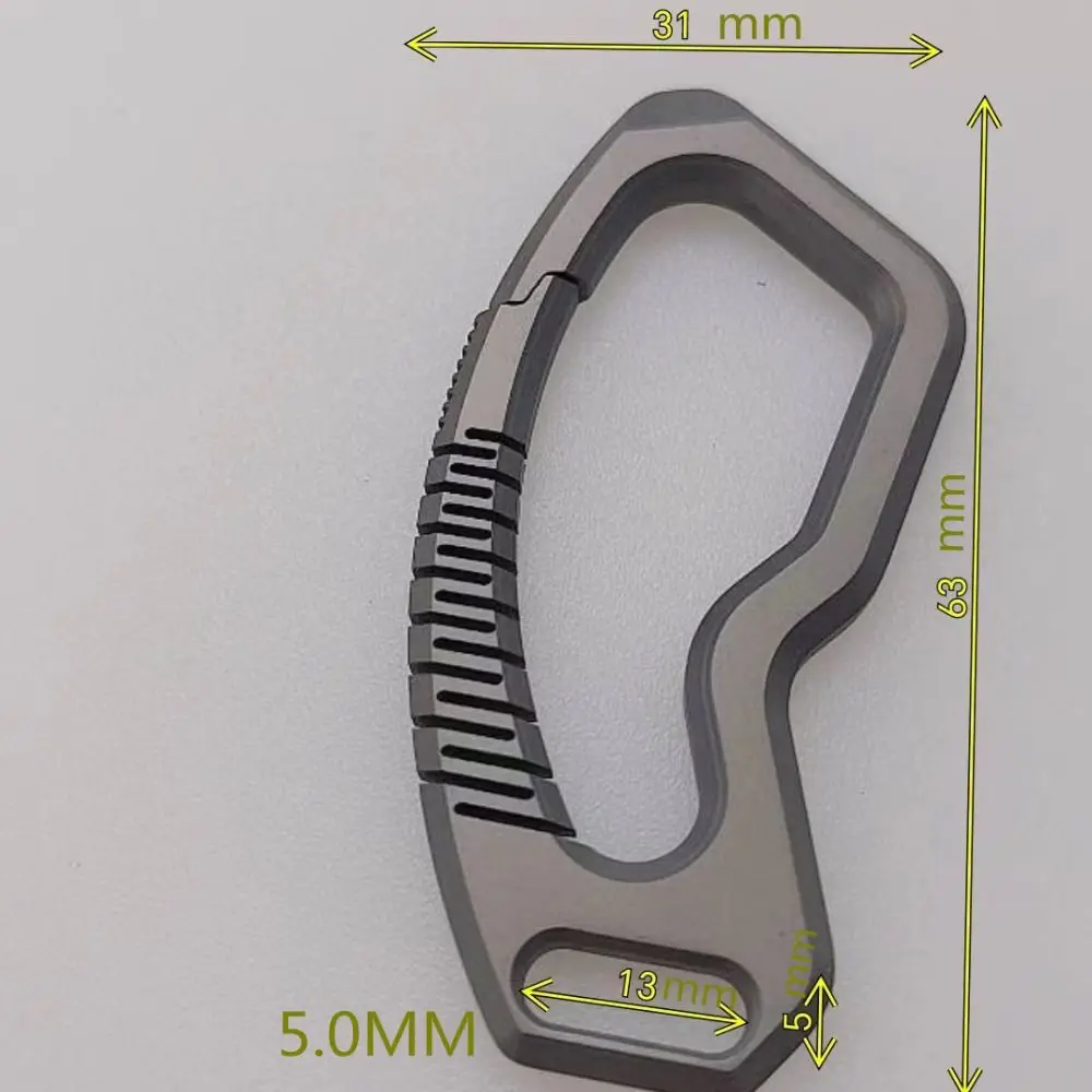 Llaveros reales de alta calidad, llaveros súper ligeros de aleación de titanio, llaveros de aleación de titanio con hebilla, regalo creativo masculino - imagen 5