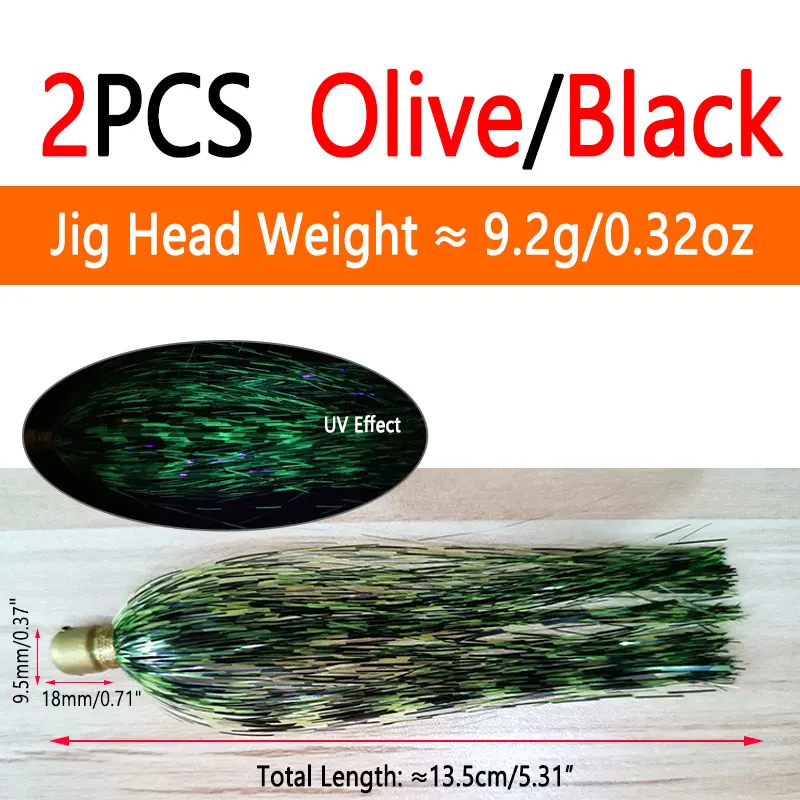 2pcs Olive I Black