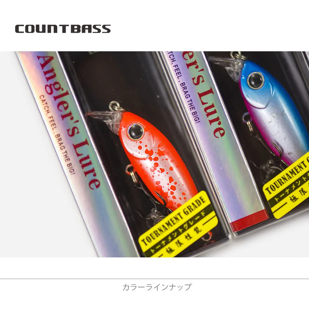 COUNTBASS Minnow hundido 45 mm 1-3/4" 4,1 g 1/8 oz. Señuelo de cebo duro Señuelos de pesca de pescador Wobbler La Peche Au Leurre Hardbaits - imagen 5