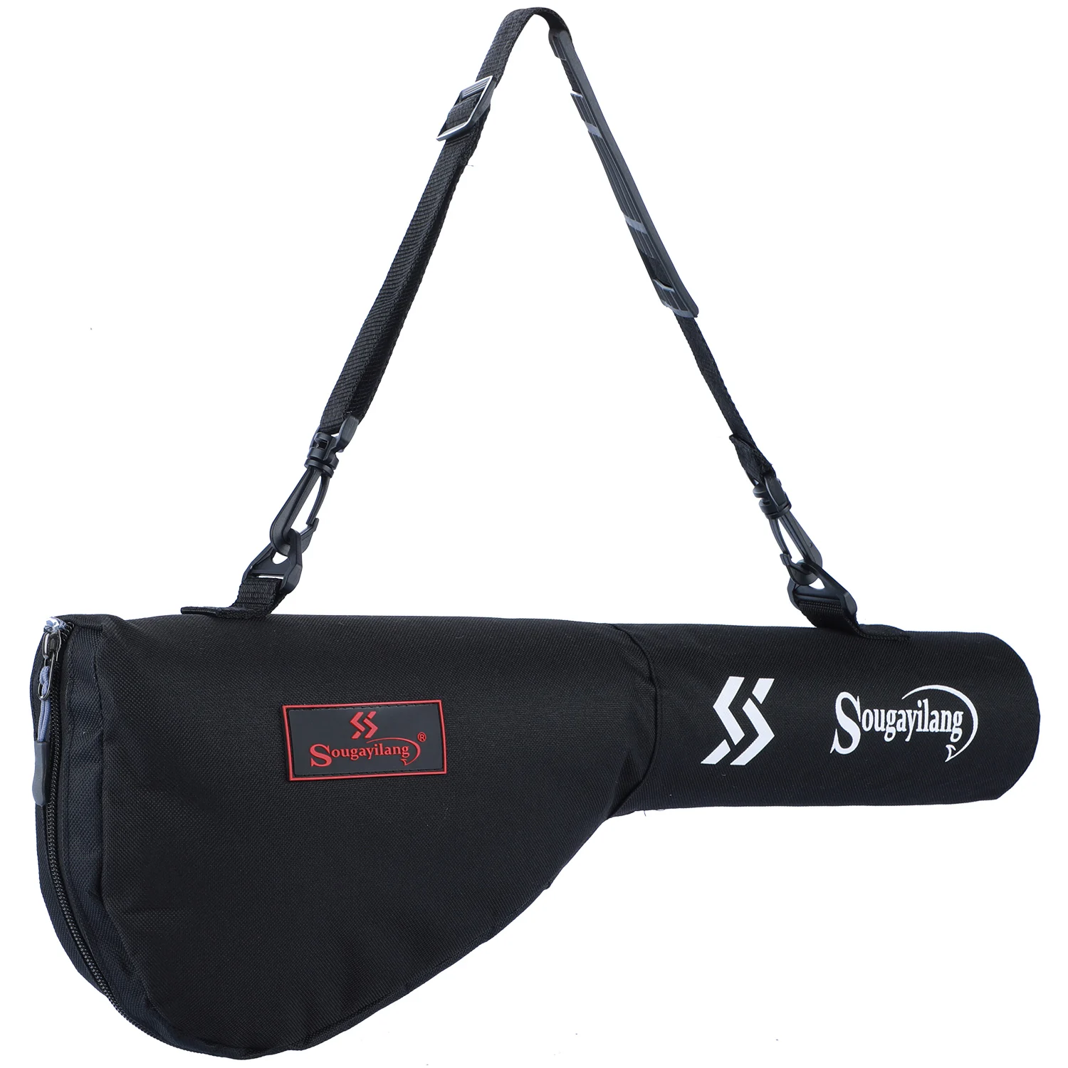 Esta elegante caja de transporte negro está diseñada para un fácil transporte y protección de instrumentos musicales.