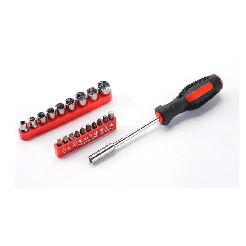 Juego de Herramientas de Hardware para el hogar, caja de herramientas de reparación de carpintería, electricista, regalo de bienes raíces, combinación eléctrica completa, 37 piezas - imagen 4