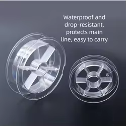 Nuevo Bobinas de hilo de plástico transparente, bobina de alambre, 10 Uds., carretes de hilo, herramienta de costura plana al por mayor, almacenamiento de hilo