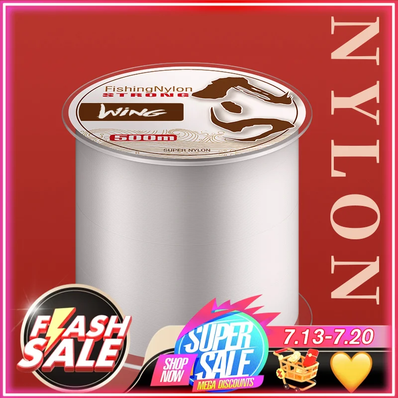 ZUKIBO 500M pesca carpfishing,anzuelos de pesca mar,carrete de pesca,pesca surfcasting,pesca accesorios mar,línea de pesca de nylon Super fuerte monofilamento japonés línea de pesca de carpa 2,6-18,4 KG - imagen 5