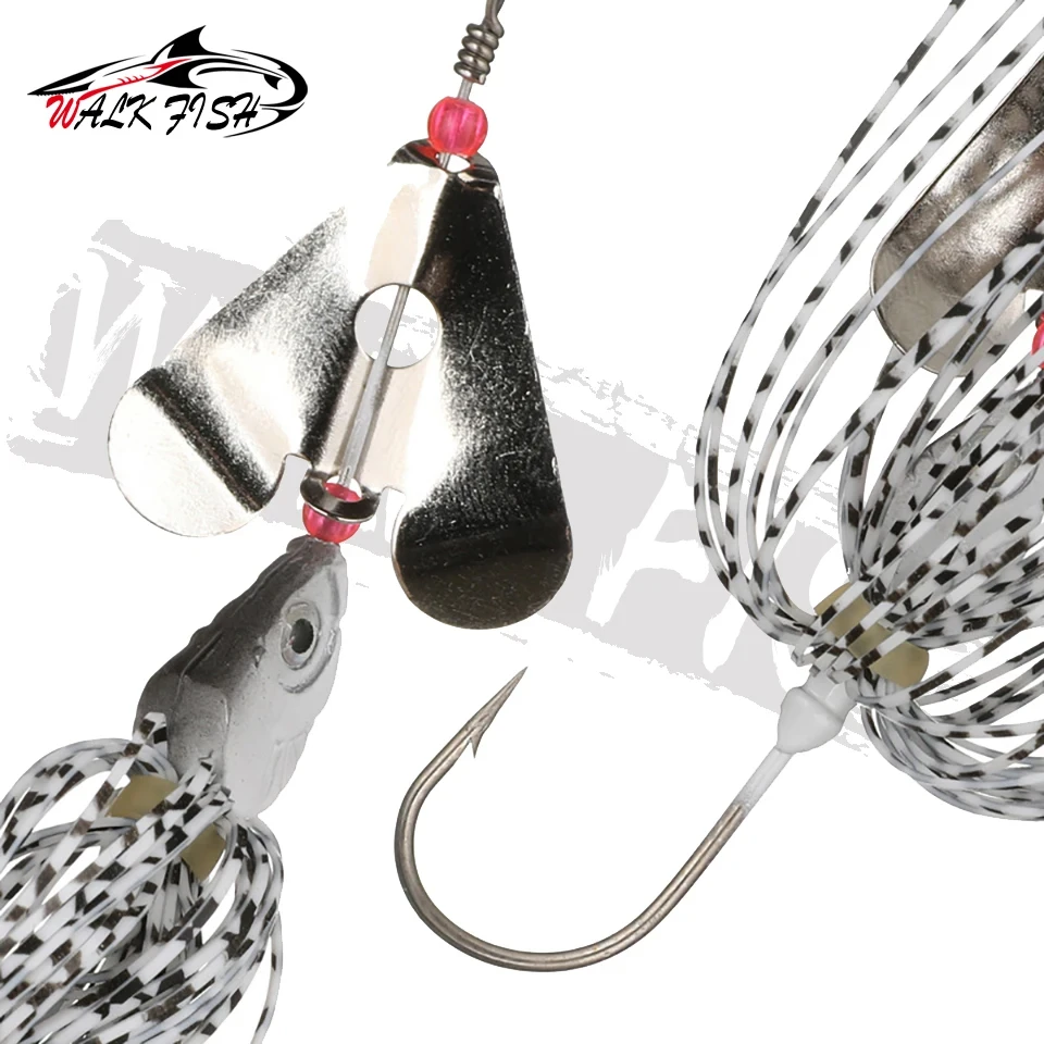 WALK FISH-señuelo de pesca Artificial, cebo giratorio de 9cm y 14g, con lentejuelas de Metal, para aparejos de Lucio, 1 unidad - imagen 4