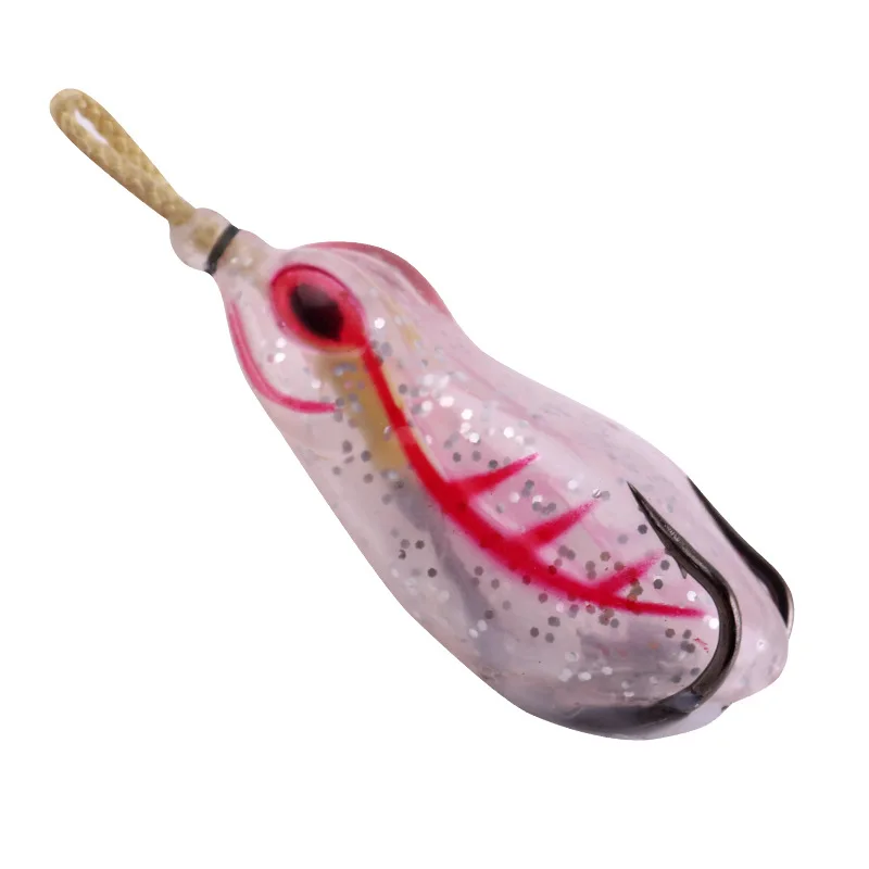 Señuelo de pesca Artificial, cebo de tubo suave de rana, ojos 3D, 13g, 6cm, Swimbaits - imagen 5