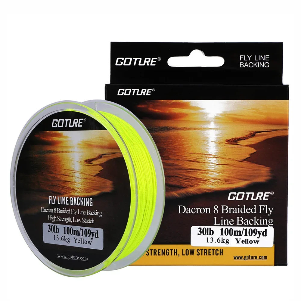 Goture 100M/109Yrd Fly Fishing Backing Line 20lb/30lb 8 Strands Braided Fishing Line For Fly Fishing - imagen 3