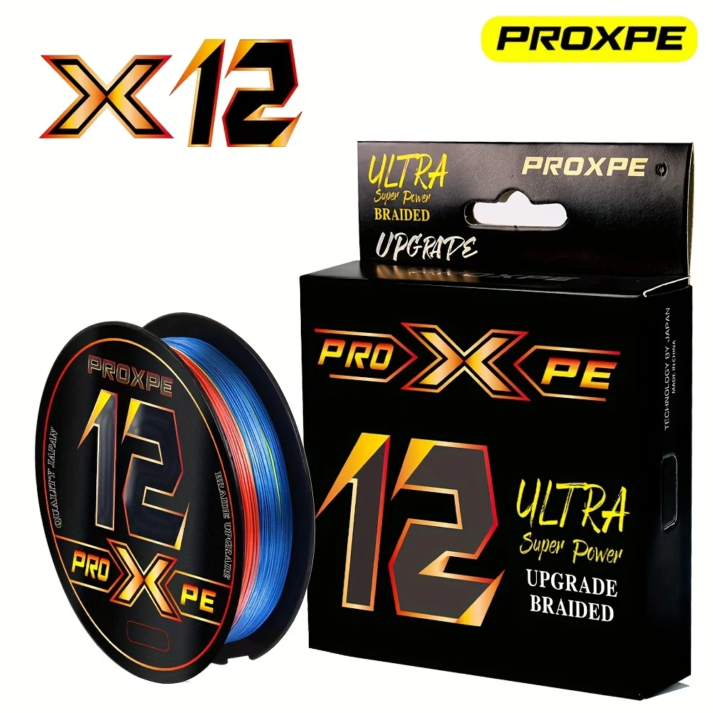 PROXPE 100M multifilamento japonés 12 hebras hilo de pescar trenzado PE productos de pesca pesca de carpa nueva venta 25-65lb mar de agua dulce