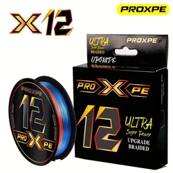 PROXPE 100M multifilamento japonés 12 hebras hilo de pescar trenzado PE productos de pesca pesca de carpa nueva venta 25-65lb mar de agua dulce