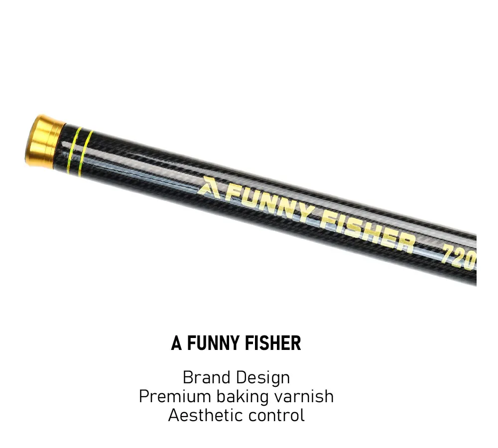 JOSBY-caña de pescar de viaje telescópica, caña de pescar portátil de alto carbono, superdura, para agua dulce, 3,6 M/4,5 M/5,4 M/6,3 M/7,2 M - imagen 4