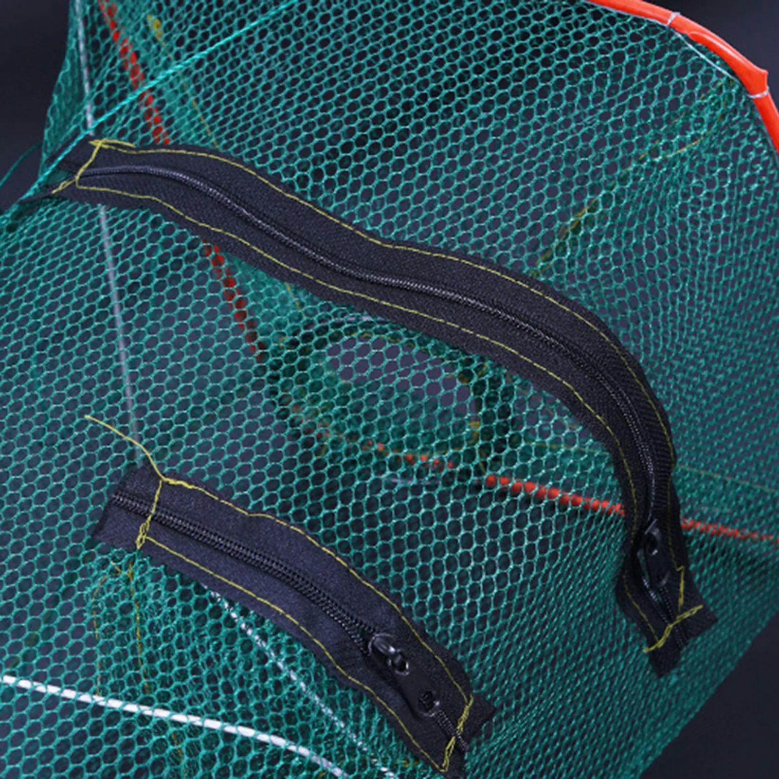 Red de pesca plegable, malla metálica de nailon duradera, diseño de fácil entrada, accesorios de pesca - imagen 3