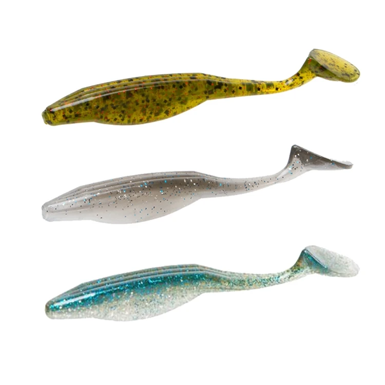 Pescado de cola en T SUPER FLUKE de 4 pulgadas con Zoom importado Original de EE. UU., cebo suave con cola de señuelo - imagen 3