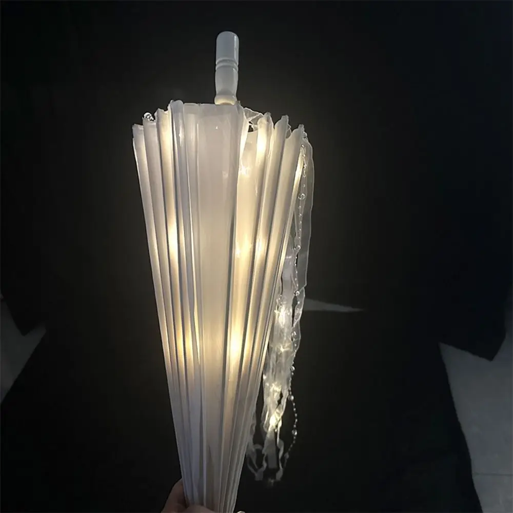 Paraguas de hilo japonés chino LED hecho a mano, varios estilos de diámetro 70/82cm, papel aceitado, tela de seda - imagen 4