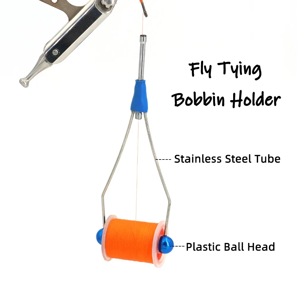 Wifreo 2PCS Colorful & Light Weight Bi-Ceramic Tip Fly Tying Bobbin Holder Fly Tying Tools for Fishing Flies Trout Lure Bait - imagen 2