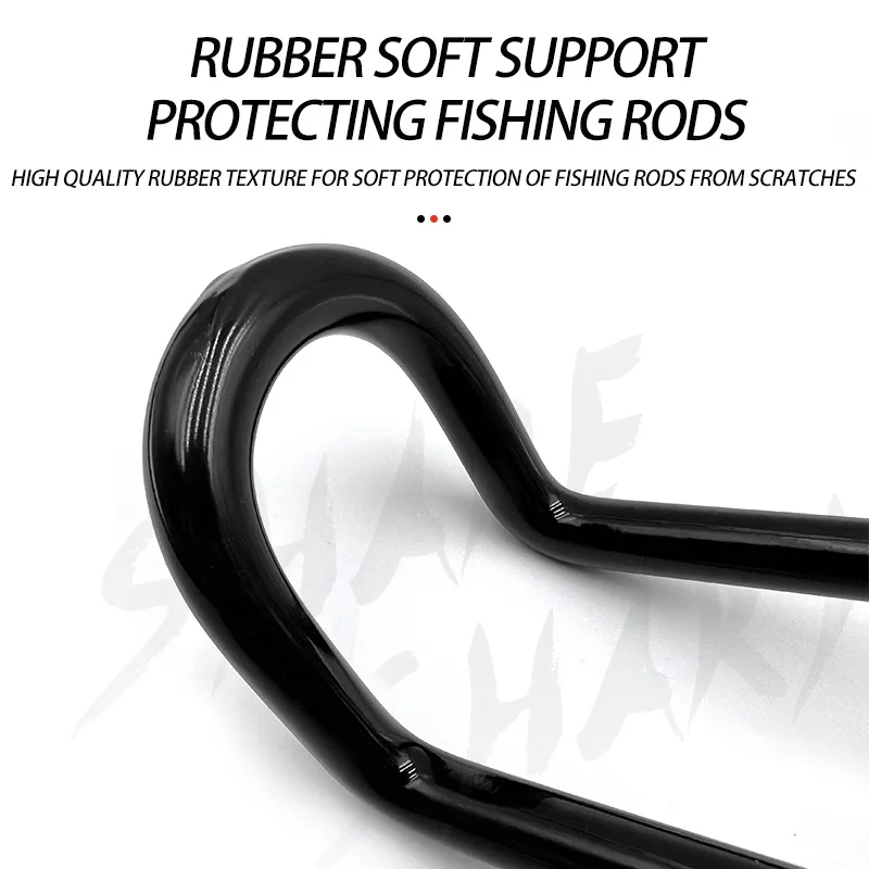 Herramientas de pesca, soporte de caña de barco de acero inoxidable, estantes de poste montados en riel ajustable, soporte de varillas de barco de doble abrazadera para yate - imagen 4