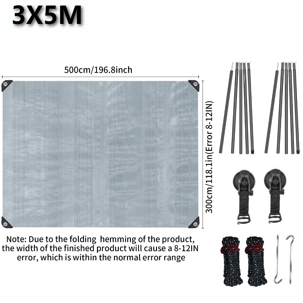 3X5M Sliver and Blue