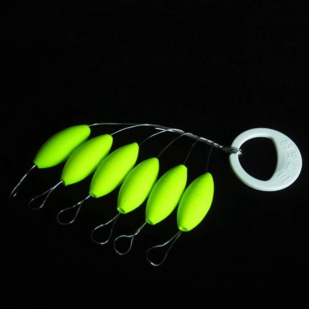 5 10 20 Juego de flotador de espuma para pesca, indicadores de huelga, Bobbers ovalados EVA, aparejo flotante de lágrima, aparejo Pompano, aparejos inferiores, pesca en barco - imagen 2