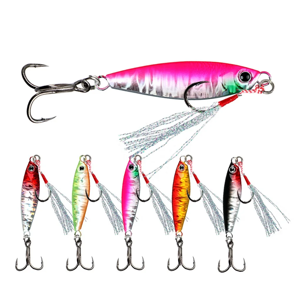 Señuelo Jig Metal 7-40g para Lubina y Trucha en Agua Salada