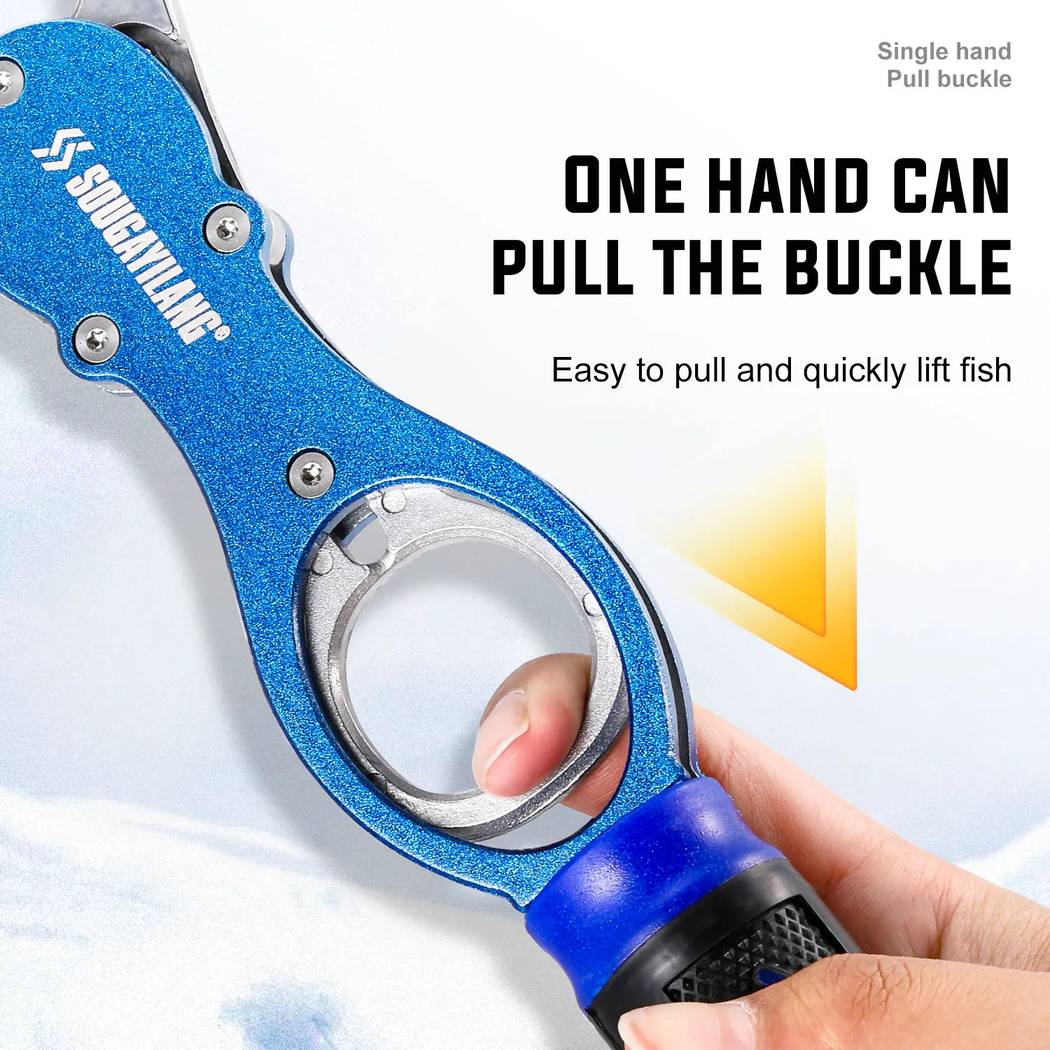 Aparejos de pesca Sougayilang, controlador de pescado con agarre de pescado, equipo de pesca multifuncional giratorio/fundido de labios de pescado - imagen 3