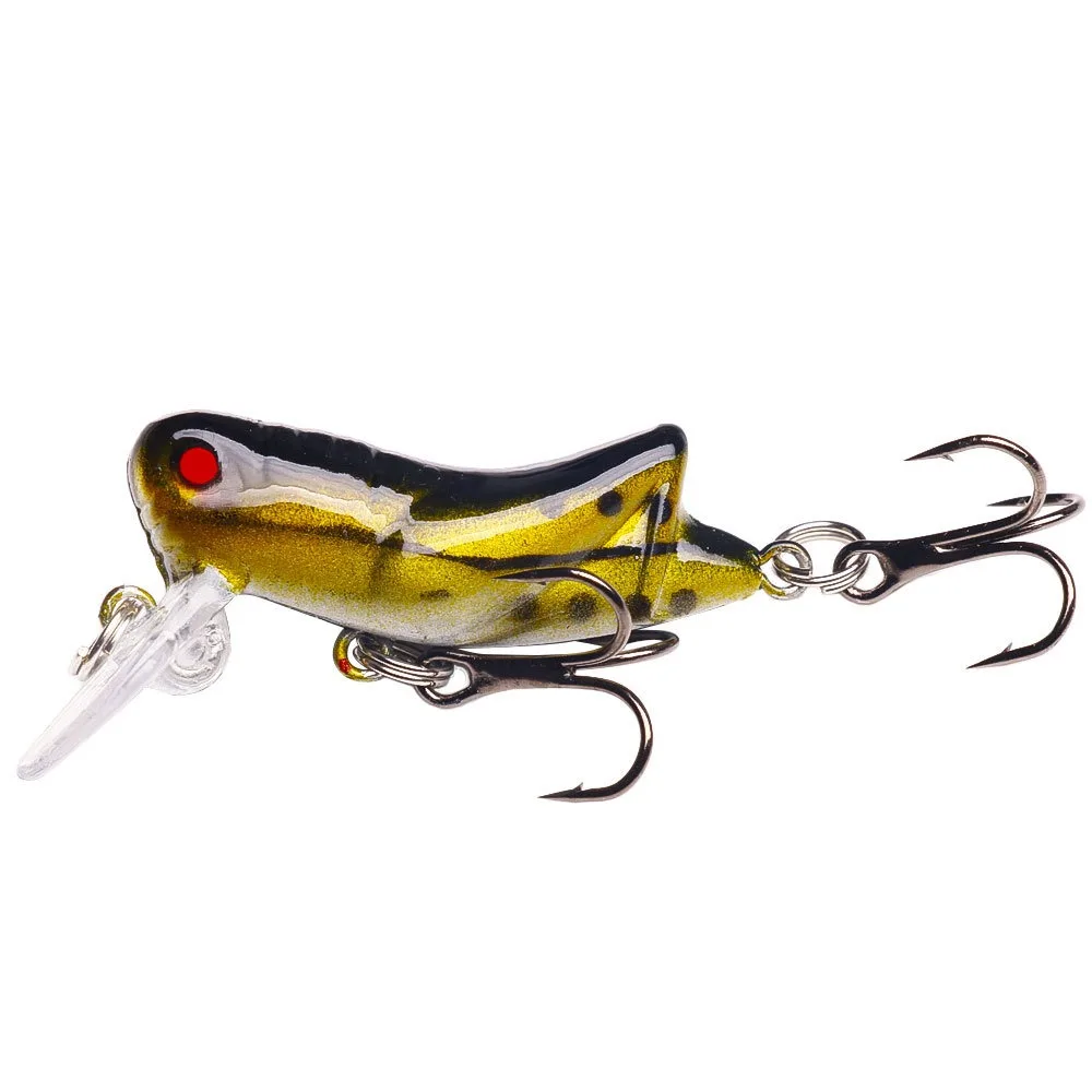 Señuelo de pesca biónico de insectos, 4,5 cm, saltamontes, pececillos, pesca de lubina, Swimbaits artificiales, aparejos, Lucio, 1 unidad, ISquid, carpa dura, 1 ud. - imagen 3