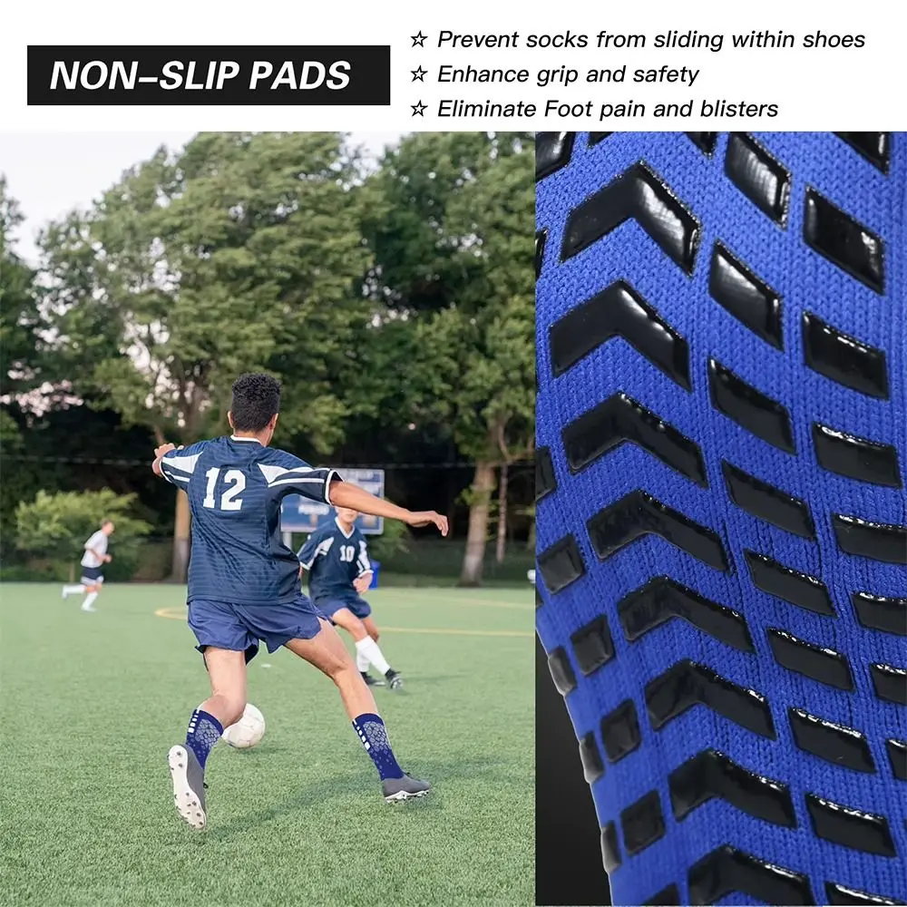 Calcetines antideslizantes malla panal – Agarre silicona para fútbol - imagen 4