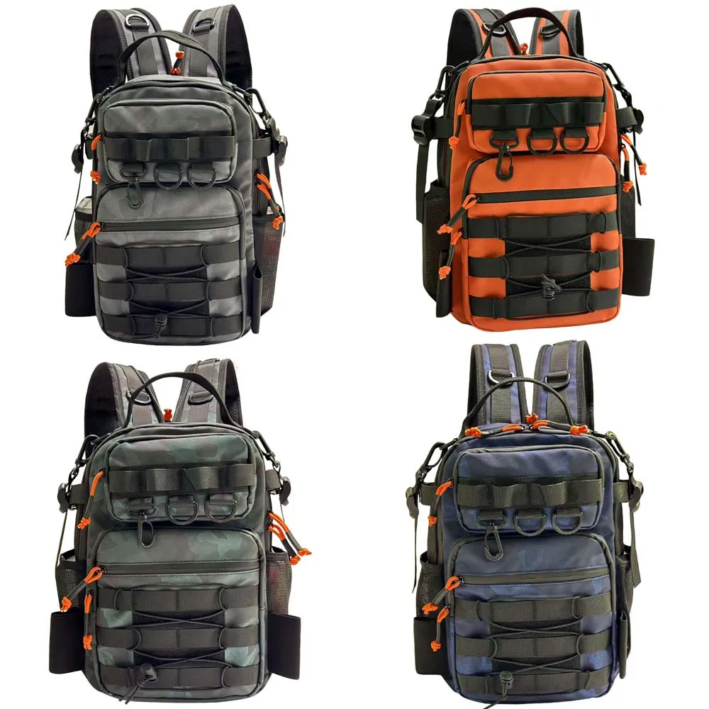 Mochila Deyiying en diferentes posiciones de uso