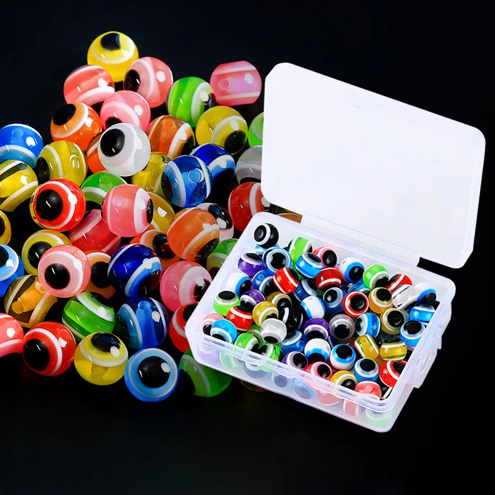 MNFT-Cebo blando para manualidades y pesca, cuentas de ojo de pez, en colores surtidos, 100 - imagen 3