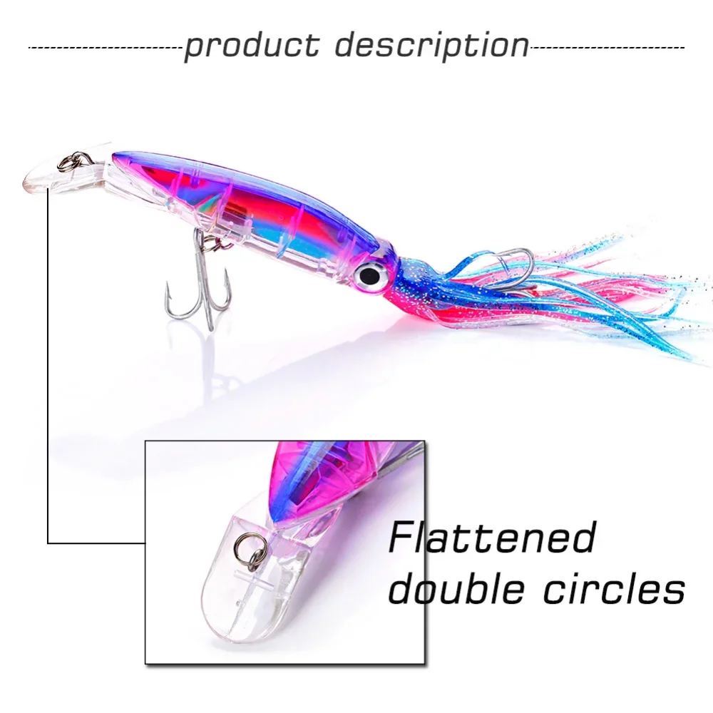 Señuelo de Pesca Sougayilang, cebo Artificial de plástico duro, pulpo, cebo falso, Señuelos de Pesca, aparejos de Pesca - imagen 3