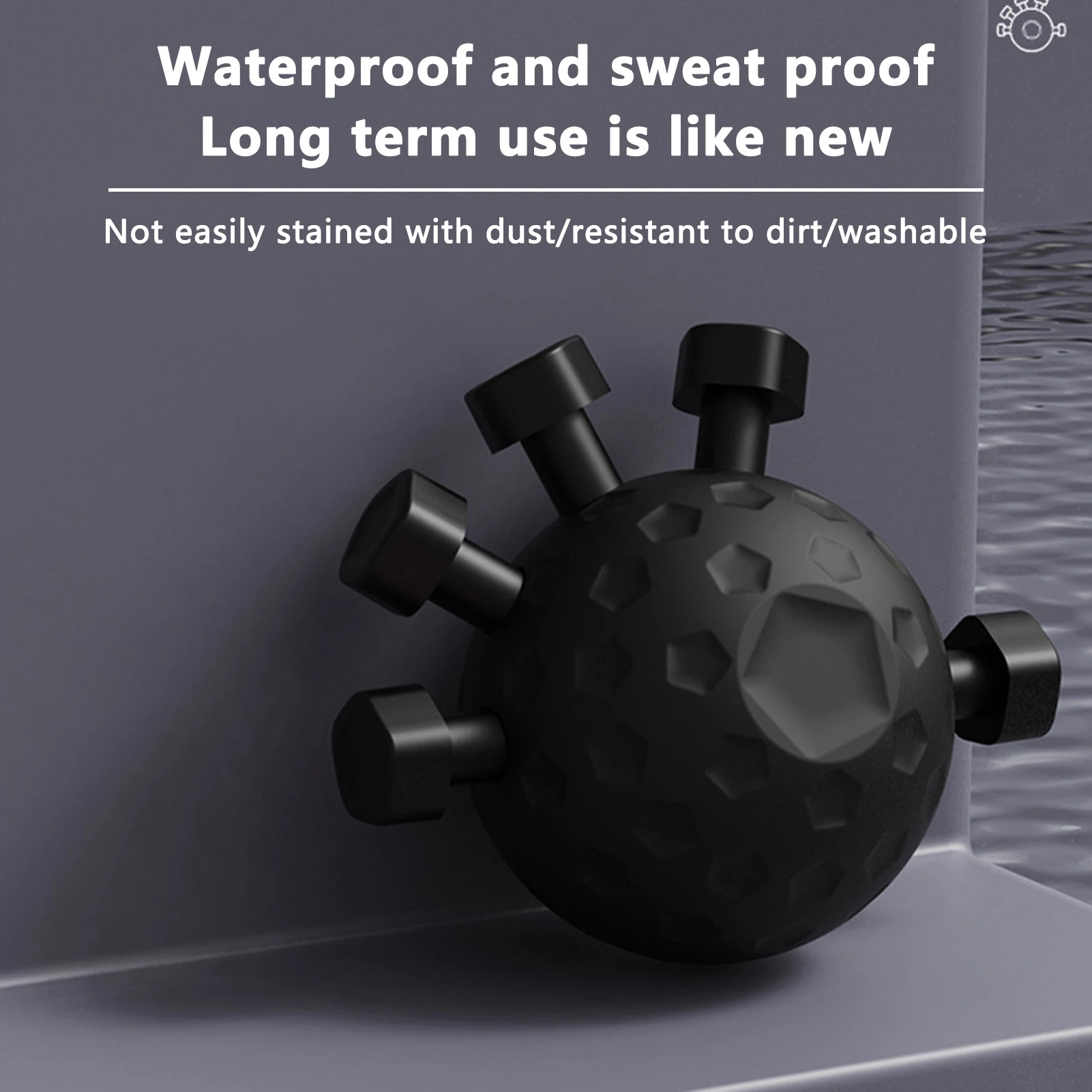 Pelota de fuerza de agarre de 13cm para hombres y mujeres, dispositivo de agarre para entrenamiento de fuerza de los dedos, alivia el estrés, accesorios prácticos para Fitness - imagen 3