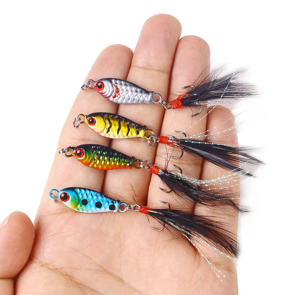 Cucharas metálicas ultraligeras para trucha, lubina y pesca de orilla - imagen 2