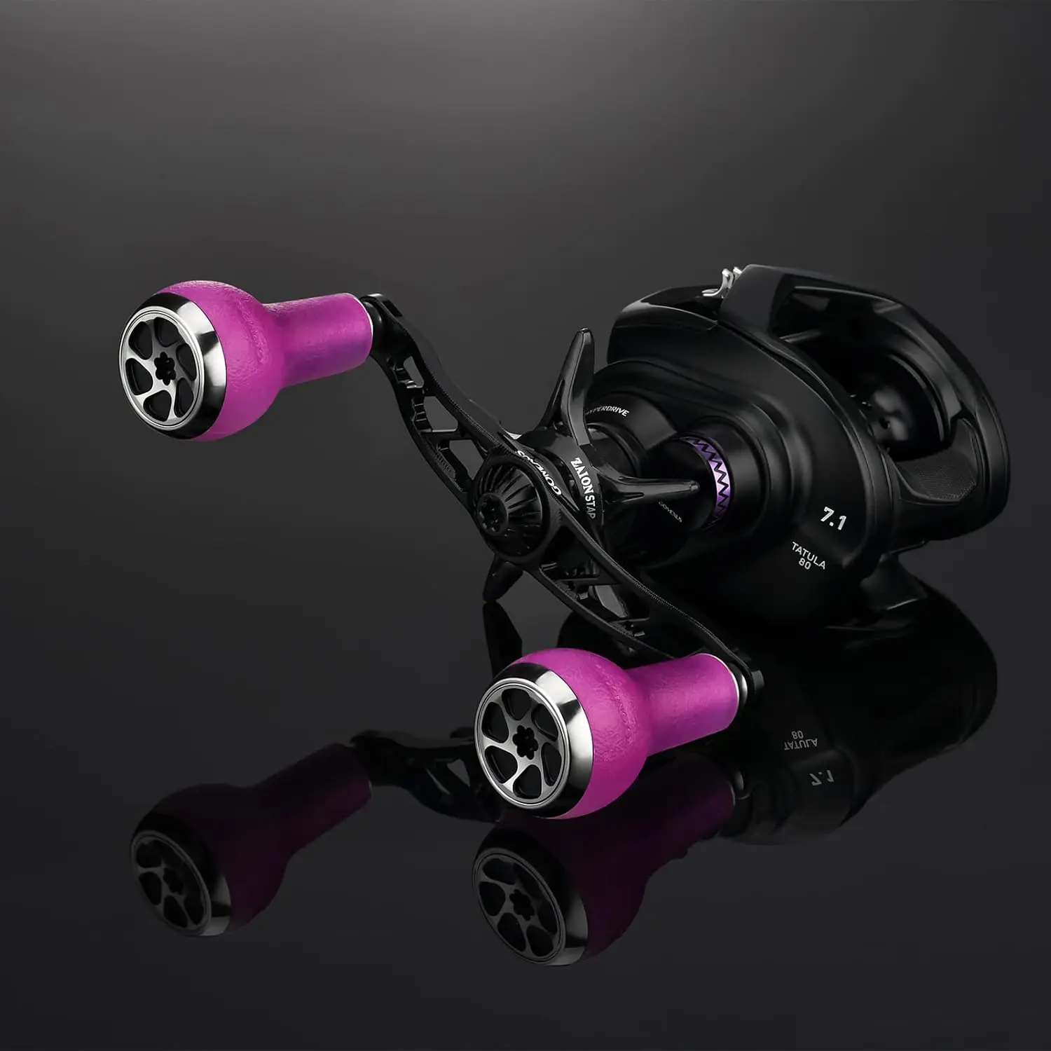 Mango de carrete Gomexus, perilla TPE que cambia de Color de 100mm para Shimano Bantam Metanium 13, pesca Daiwa Steez Abu Garcia Okuma Baitcaster - imagen 2