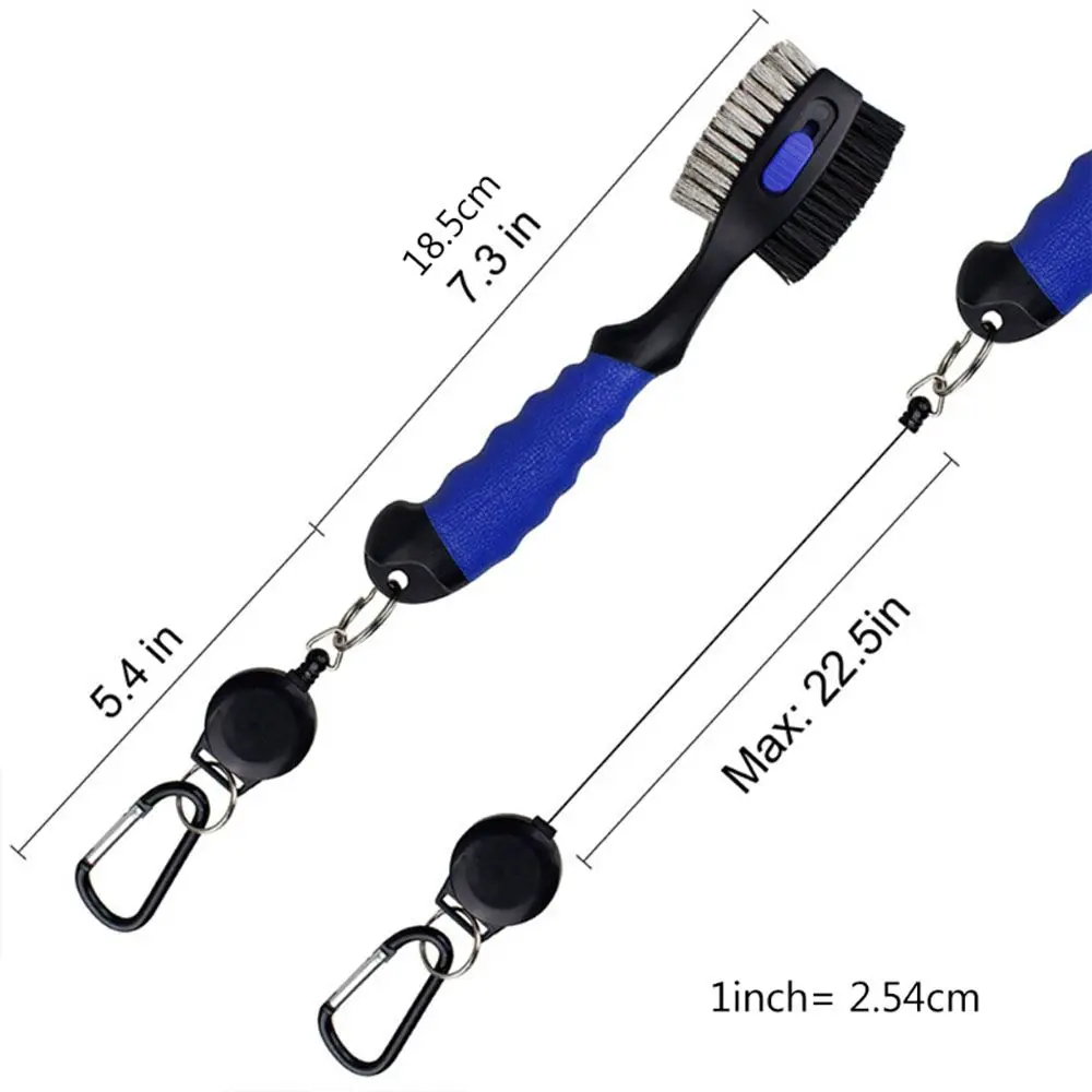 Cepillo retráctil para palos de Golf, herramienta de limpieza, afilador de surcos, artículos deportivos - imagen 5