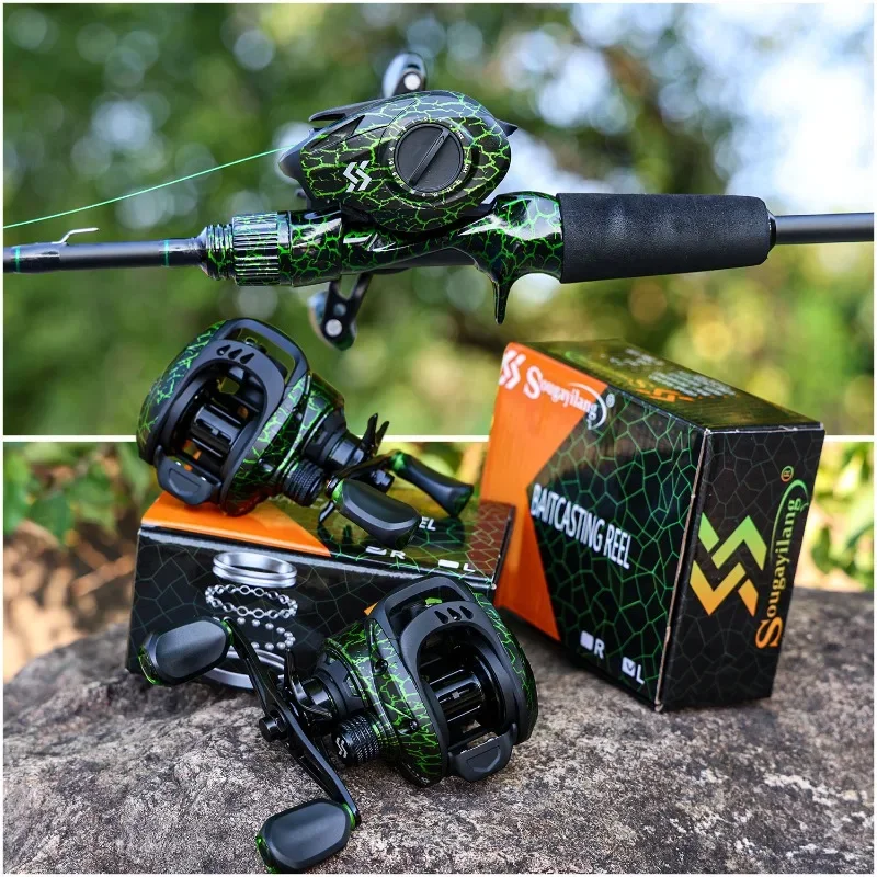 Carrusel baitcasting Sougayiang 7.1:1 con freno magnético 9+1 rodamientos - imagen 4