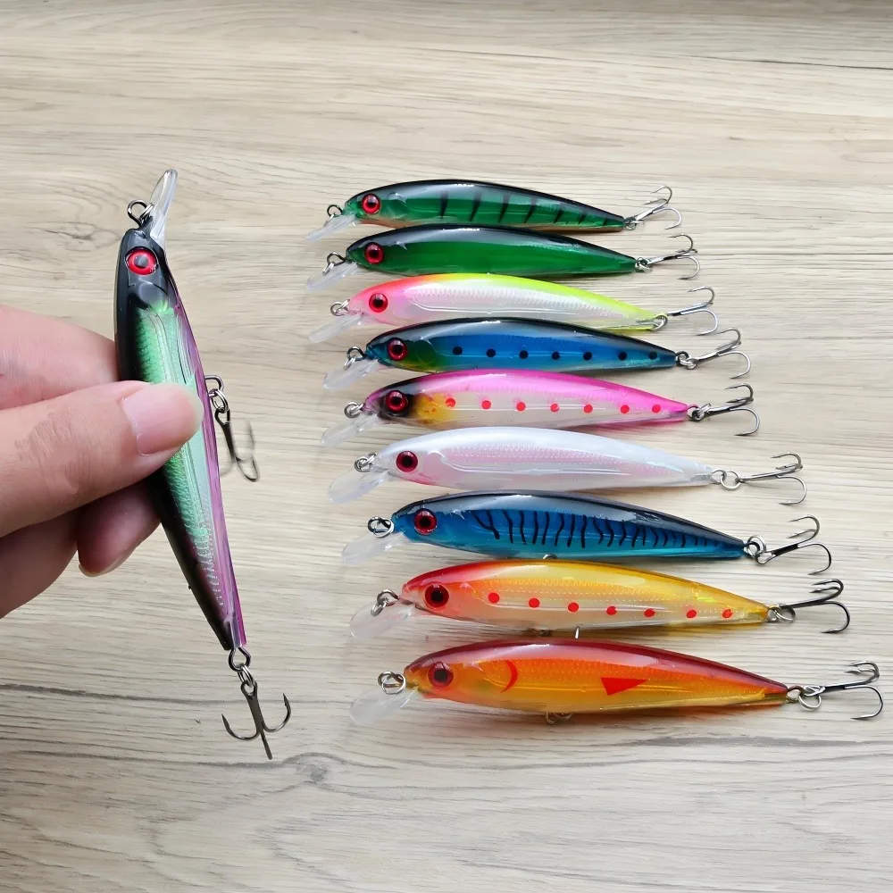 Señuelo Crankbait Flotante – Anzuelos Triples Ojos 3D