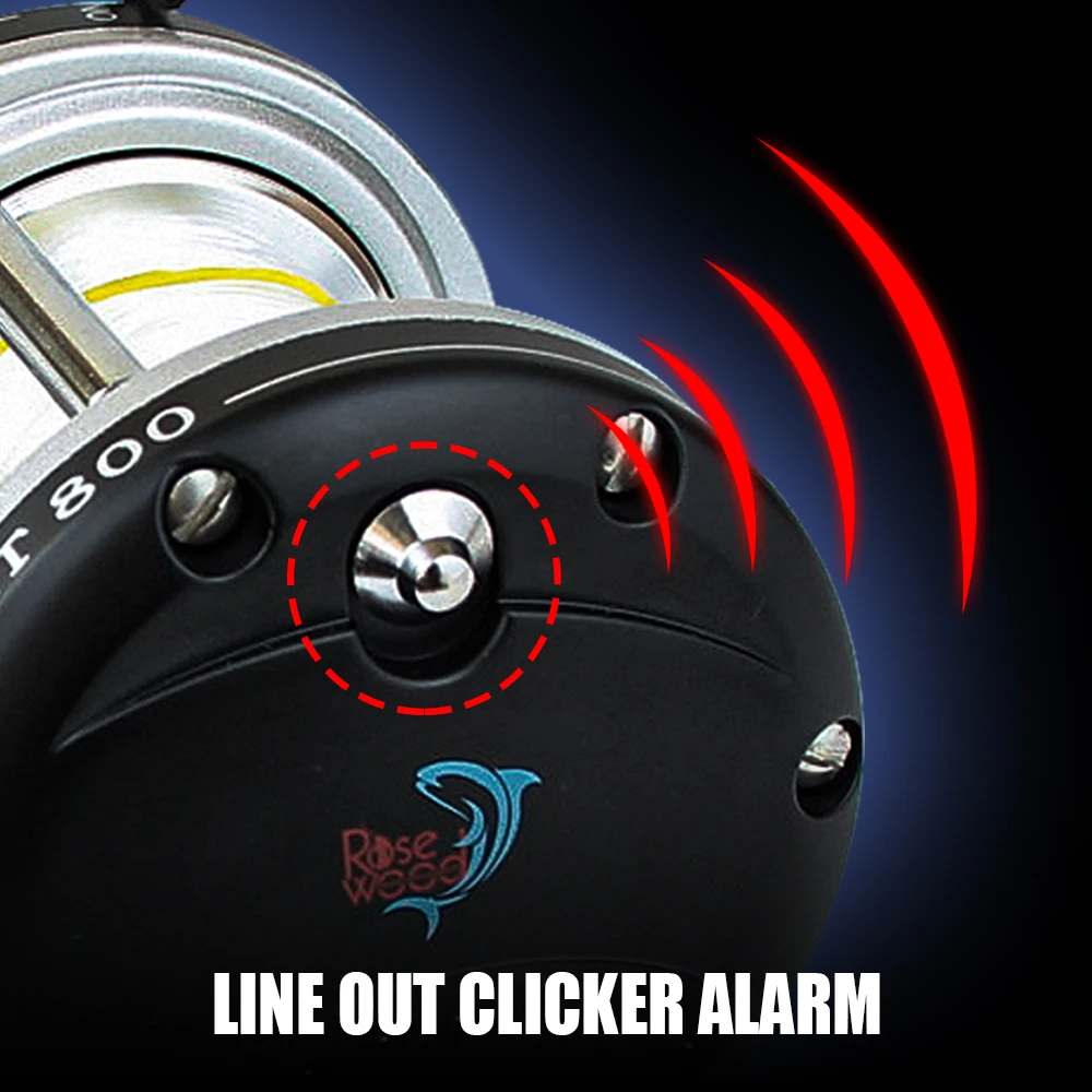 Spinpoler carrete de pesca de fundición de cebo para mano derecha, cuerpo de Metal con Sufix #10, línea de barco de agua salada para peces de juego grande, trucha, muskkie - imagen 5