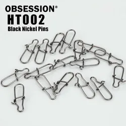 Obsession HT002 Pasadores níquel negro con conector acero inoxidable